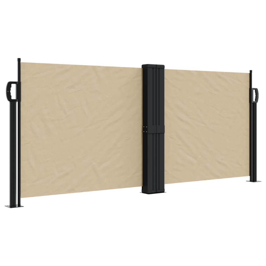 VidaXL Windshield Extendable 100x600 cm Beige