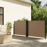 Pare-brise vidaxl extensible 100x600 cm taupe