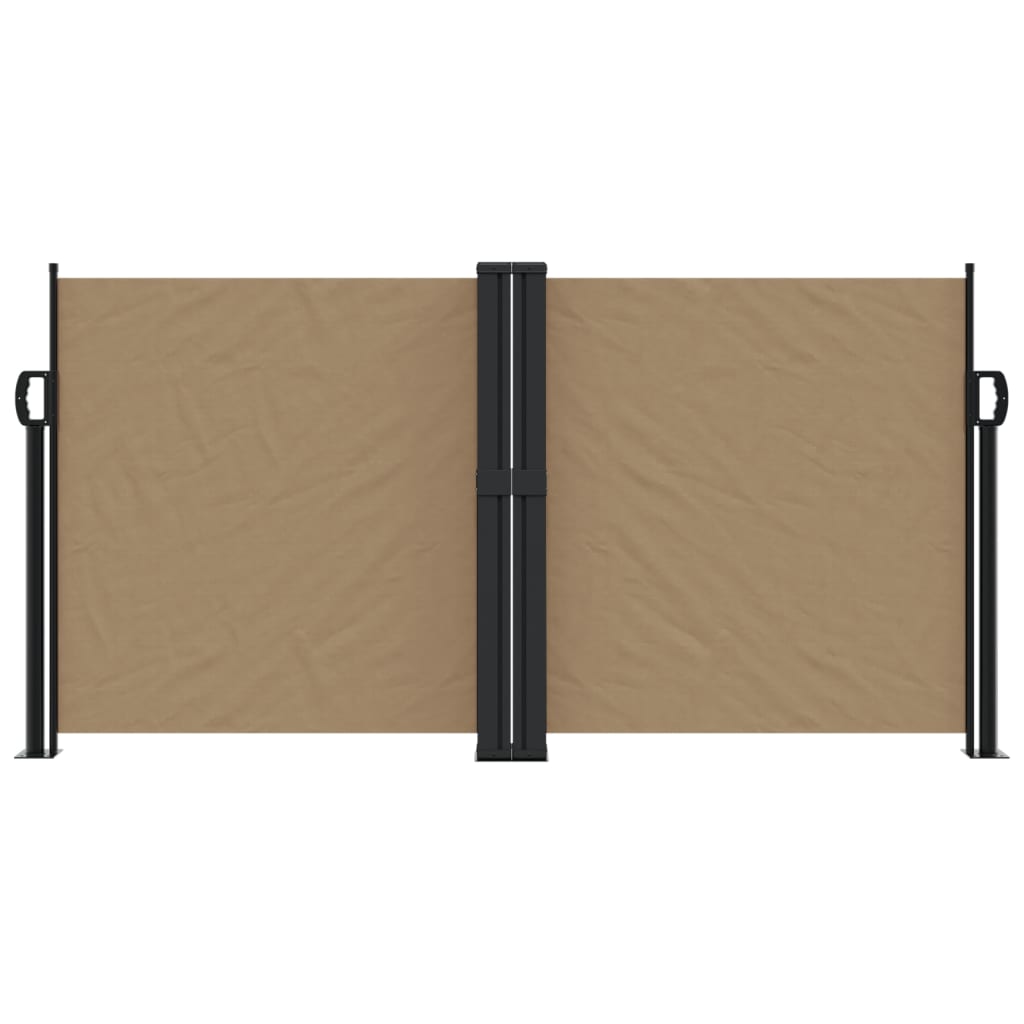 VidaXL Windshield Extendable 120x600 cm Taupe