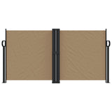 VidaXL Windshield Extendable 120x600 cm Taupe