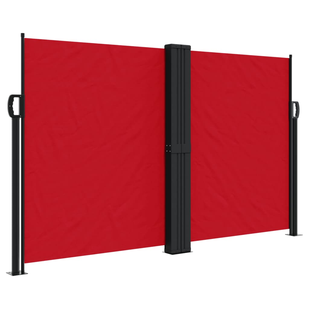 Vidaxl windscherm uittrekbaar 140x600 cm rood