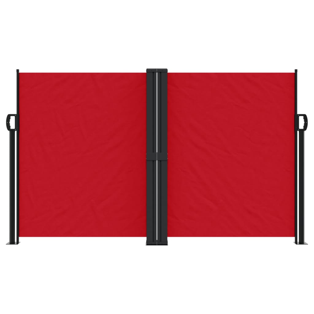 VidaXL Windscherm uittrekbaar 140x600 cm rood