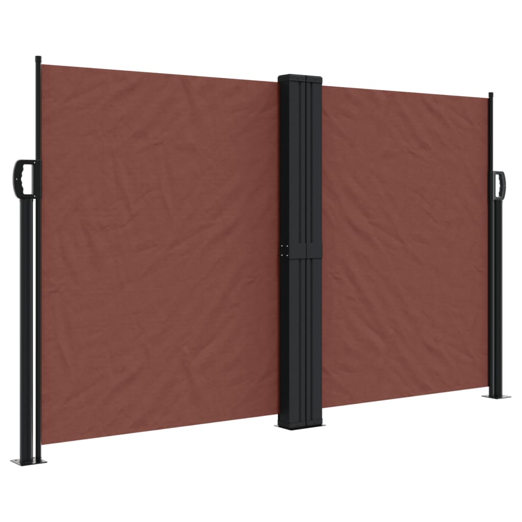 Pare-brise Vidaxl extensible 140x600 cm brun