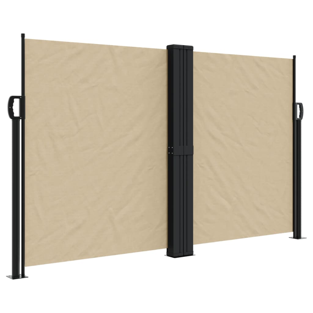 VidaXL Windscherm uittrekbaar 140x600 cm beige