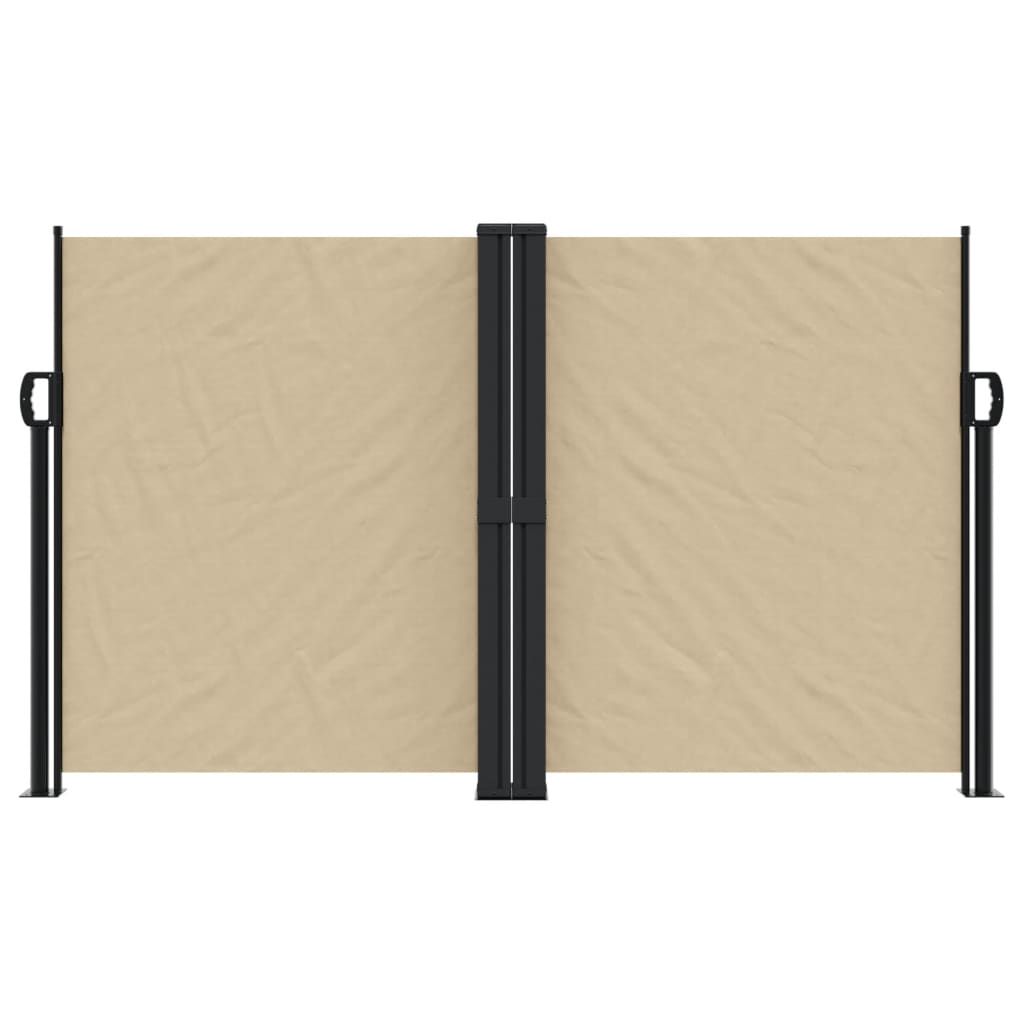 VidaXL Windscherm uittrekbaar 140x600 cm beige