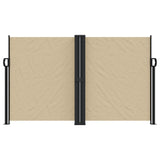 VidaXL Windscherm uittrekbaar 140x600 cm beige