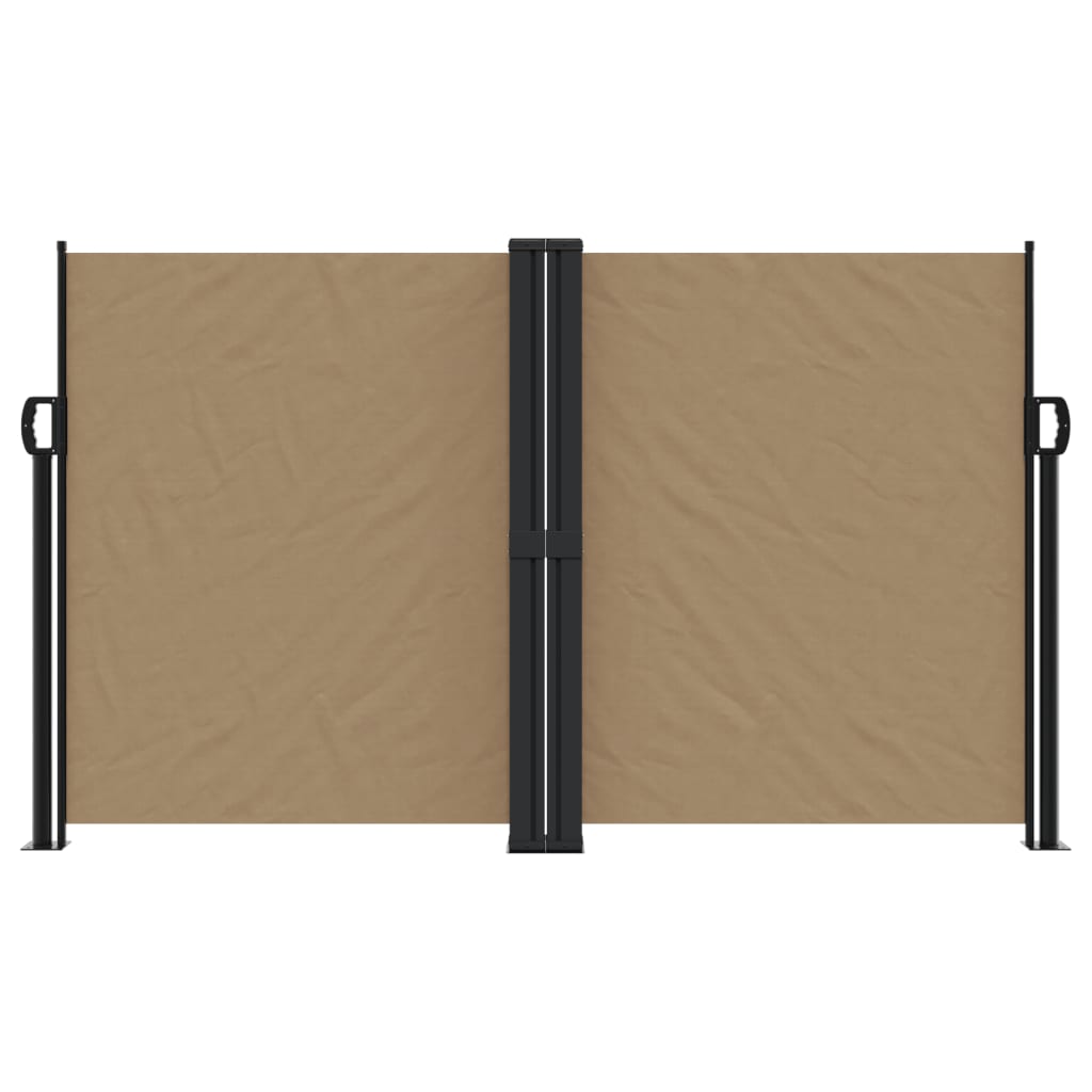 Vidaxl Windshield utvidbar 140x600 cm taupe