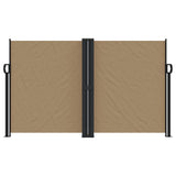 Pare-brise Vidaxl extensible 140x600 cm taupe