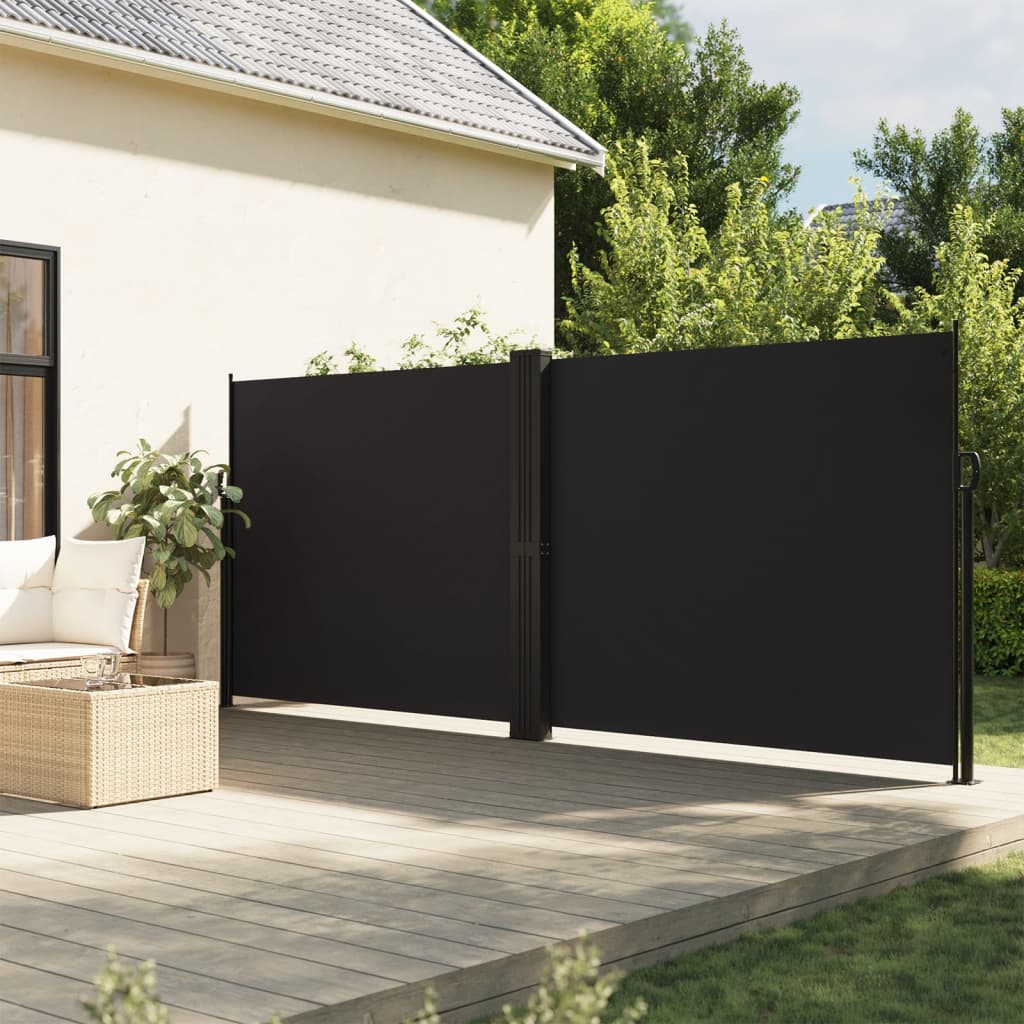 Parabrisas Vidaxl extensible 160x600 cm negro