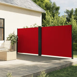 VidaXL Windscherm uittrekbaar 160x600 cm rood