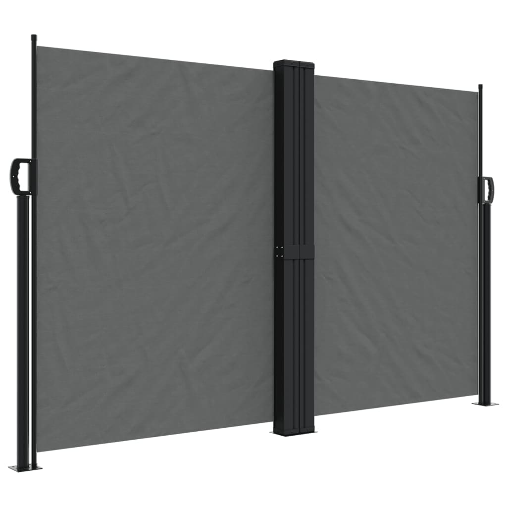 Pare-brise vidaxl extensible 160x600 cm anthracite