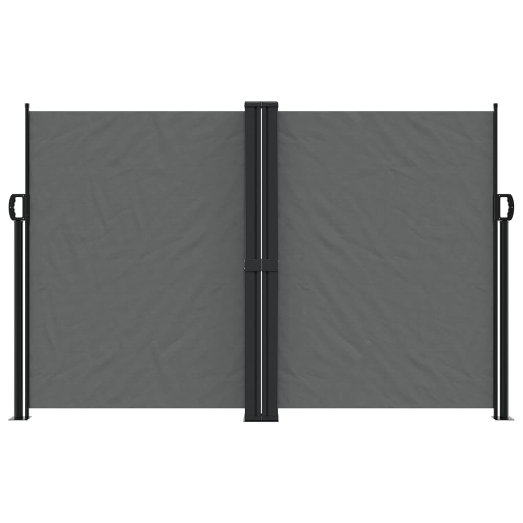 Pare-brise vidaxl extensible 160x600 cm anthracite