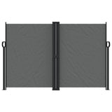 Pare-brise vidaxl extensible 160x600 cm anthracite