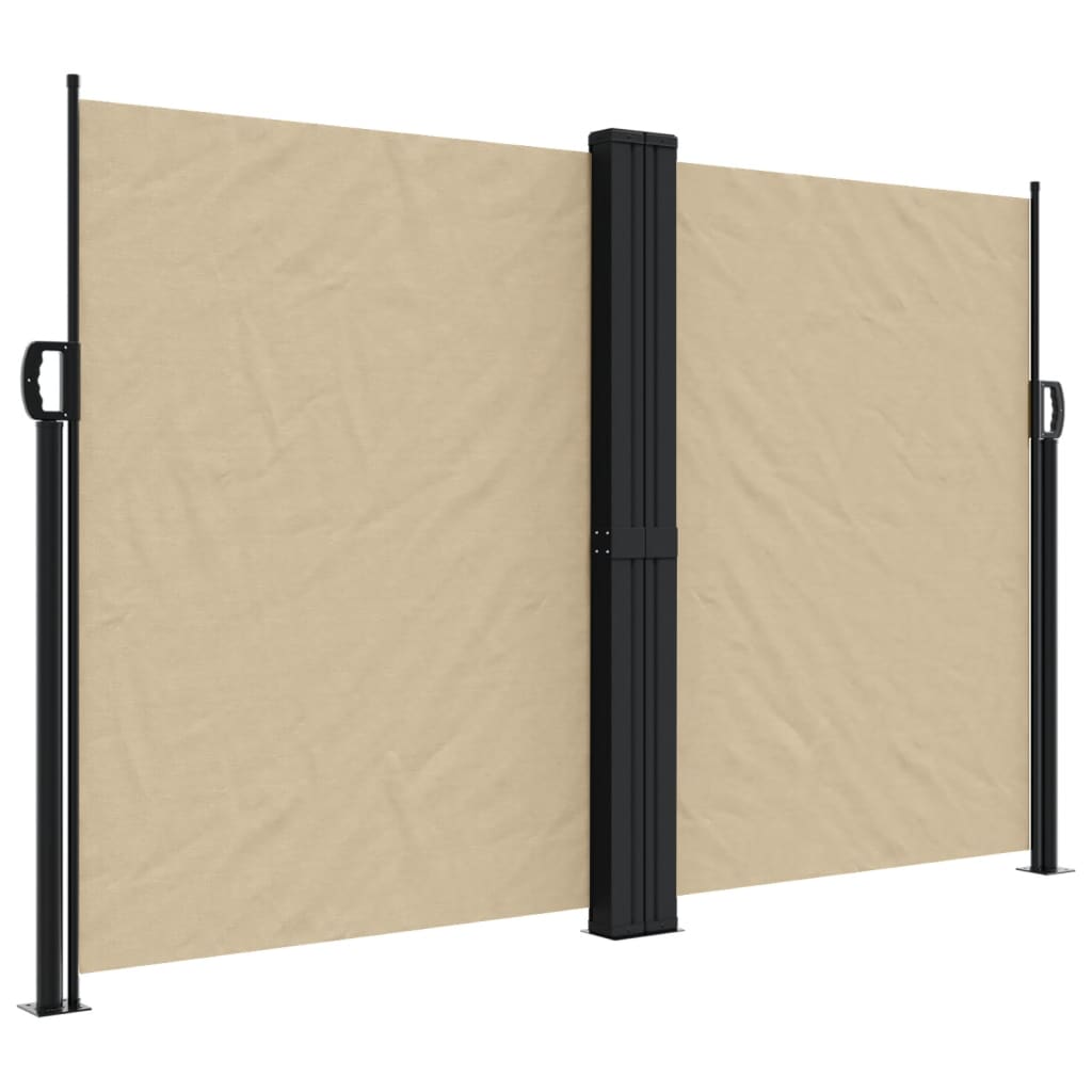 VidaXL Windscherm uittrekbaar 160x600 cm beige