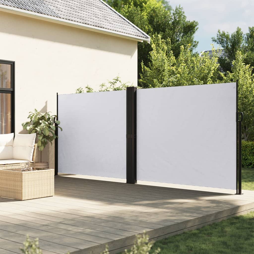 Vidaxl windscherm uittrekbaar 160x600 cm wit