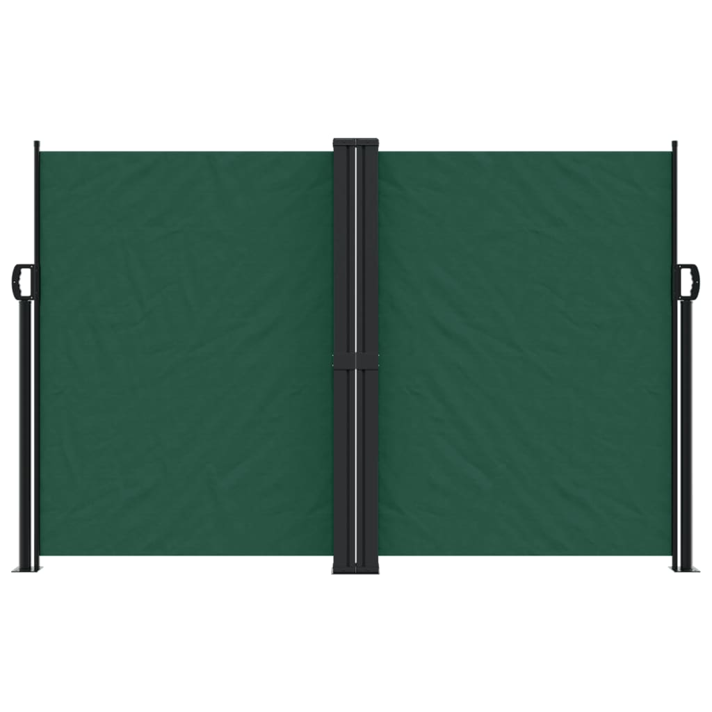 Pare-brise Vidaxl extensible 160x600 cm vert foncé