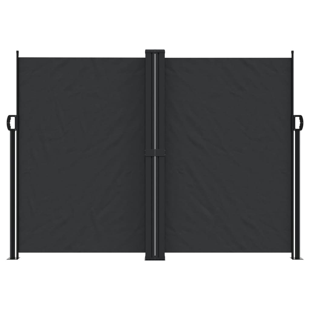 Pare-brise Vidaxl extensible 180x600 cm noir