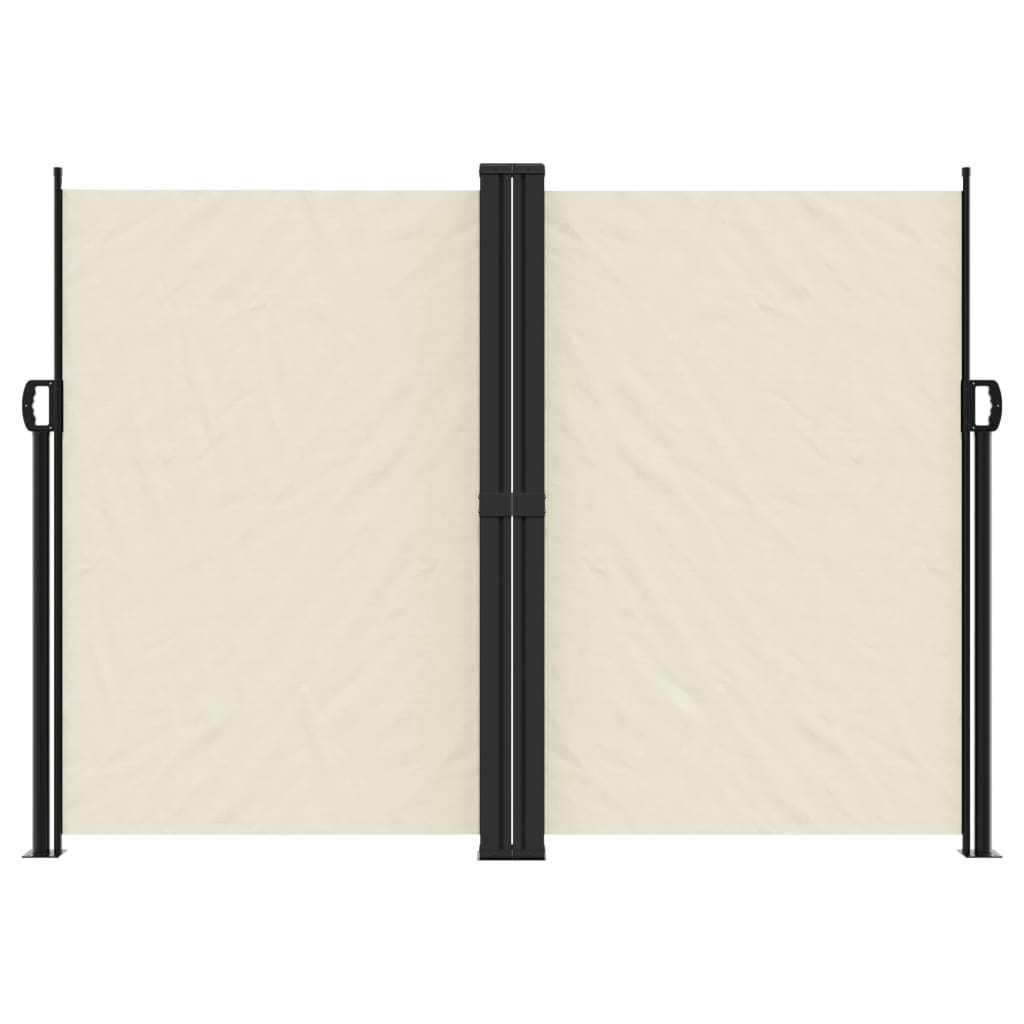 Schermo del giardino Vidaxl estendibile da 180x600 cm crema