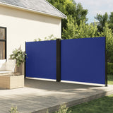 Pare-brise Vidaxl extensible 180x600 cm bleu