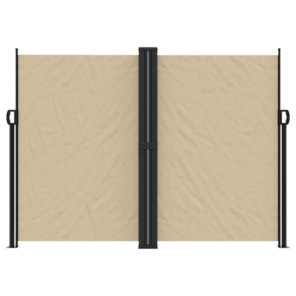 VidaXL Windscherm uittrekbaar 180x600 cm beige