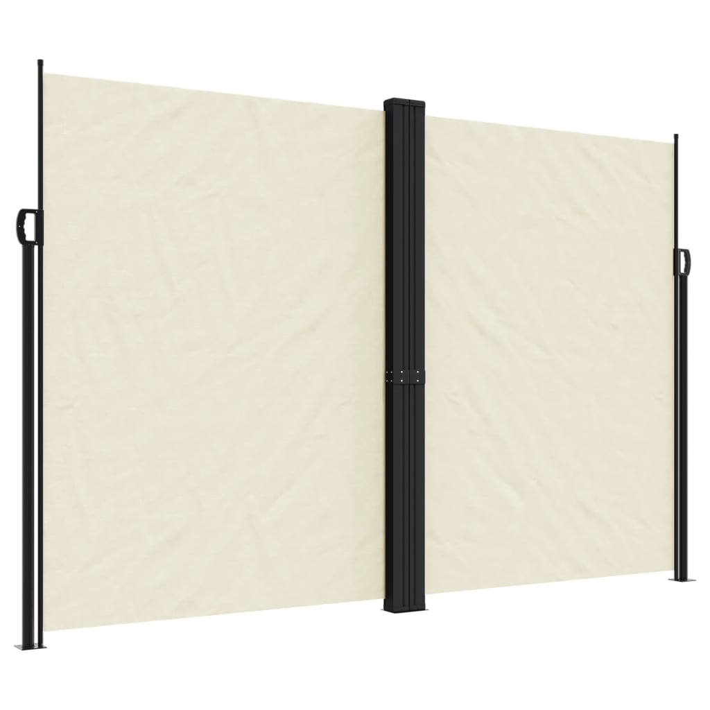 VidaXL Windshield Extendable 220x600 cm Cream -colored