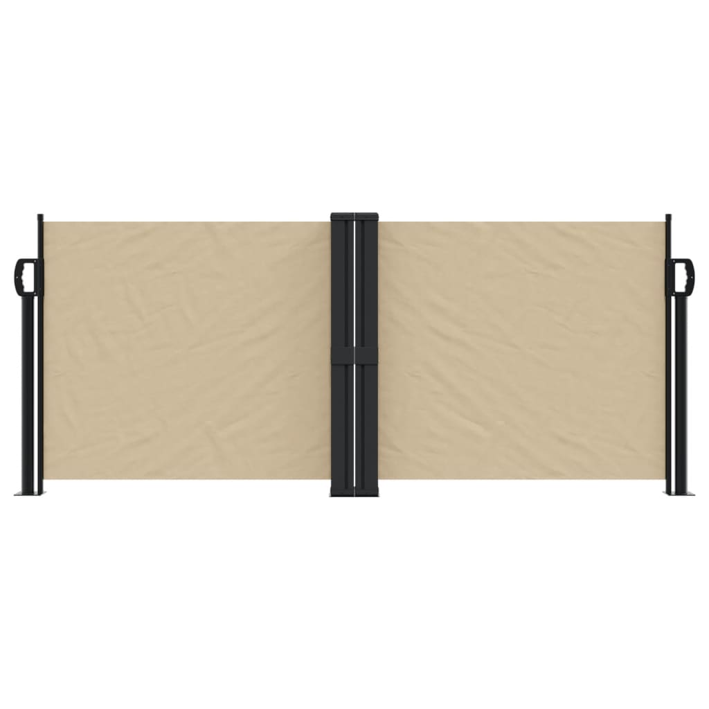 Pare-brise vidaxl extensible 100x1000 cm beige