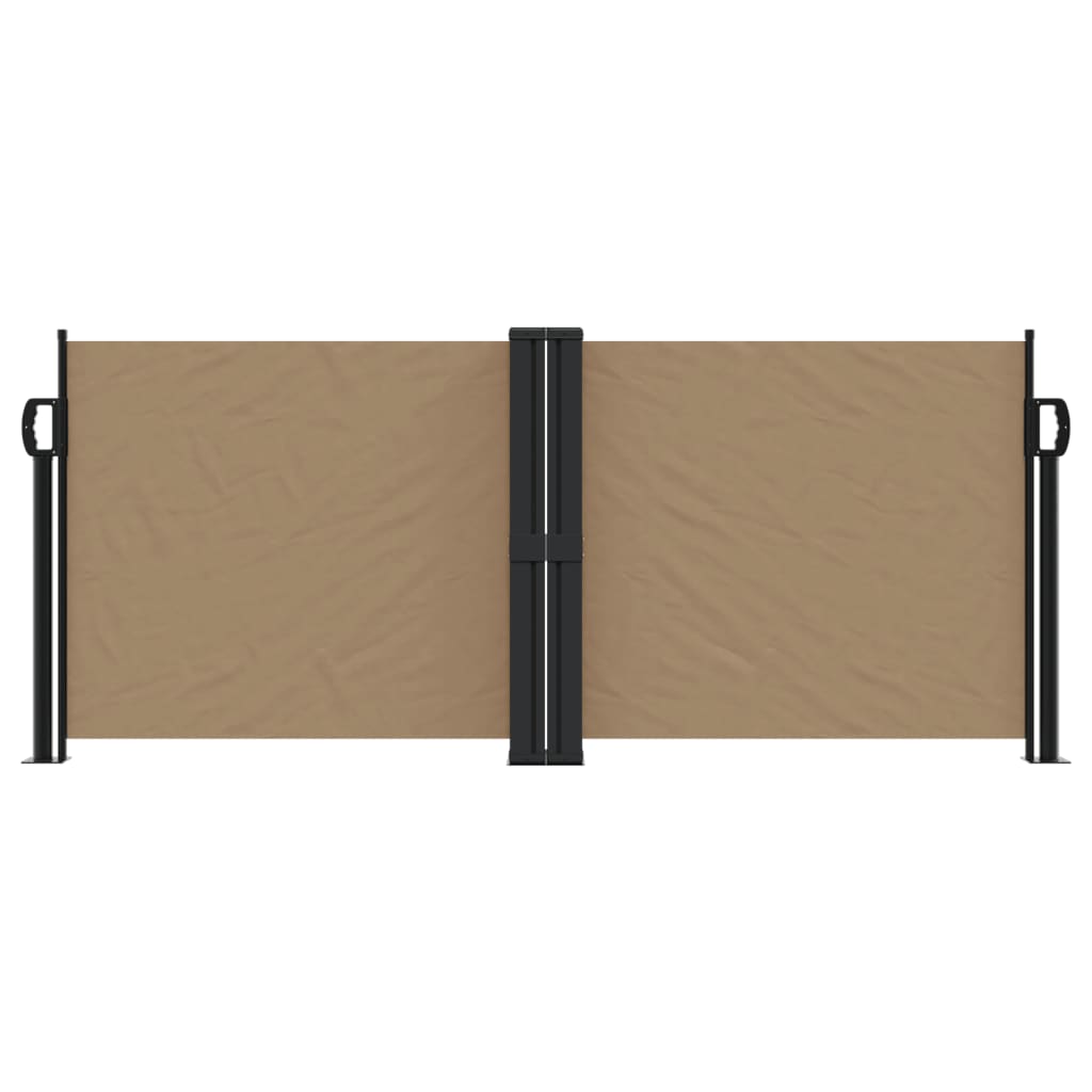 VidaXL Windshield Extendable 100x1000 cm Taupe