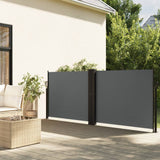 Pare-brise vidaxl extensible 120x1000 cm anthracite