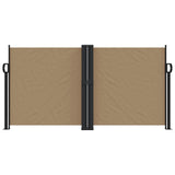 VidaXL Windshield Extendable 120x1000 cm Taupe