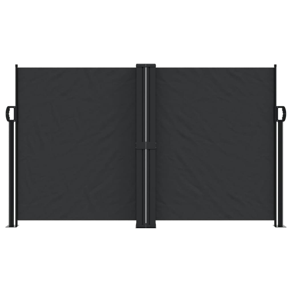 VidaXL Windshield Extendable 140x1000 cm Black