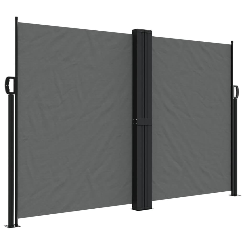 VidaXL Windshield Extendable 160x1000 cm anthracite -colored