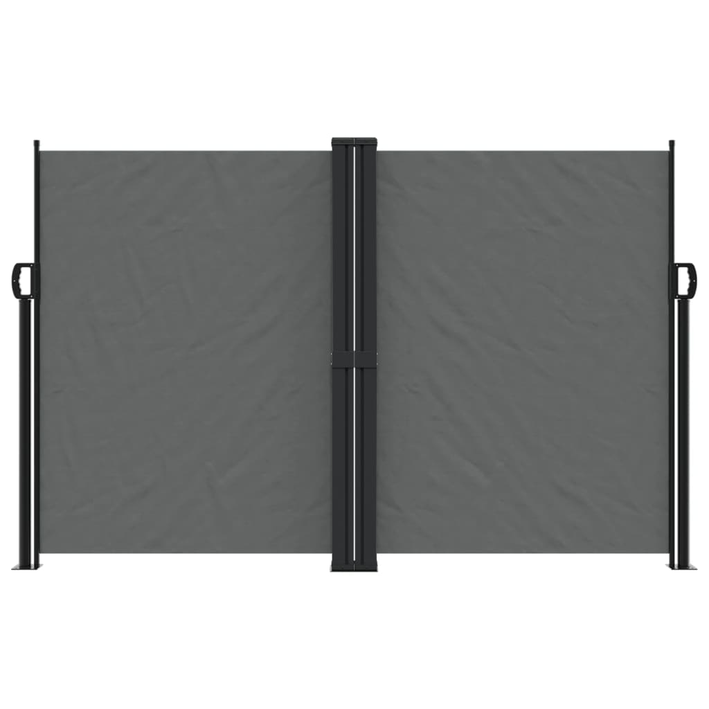 Pare-brise Vidaxl extensible 160x1000 cm anthracite -colored