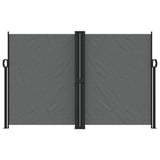 Pare-brise Vidaxl extensible 160x1000 cm anthracite -colored