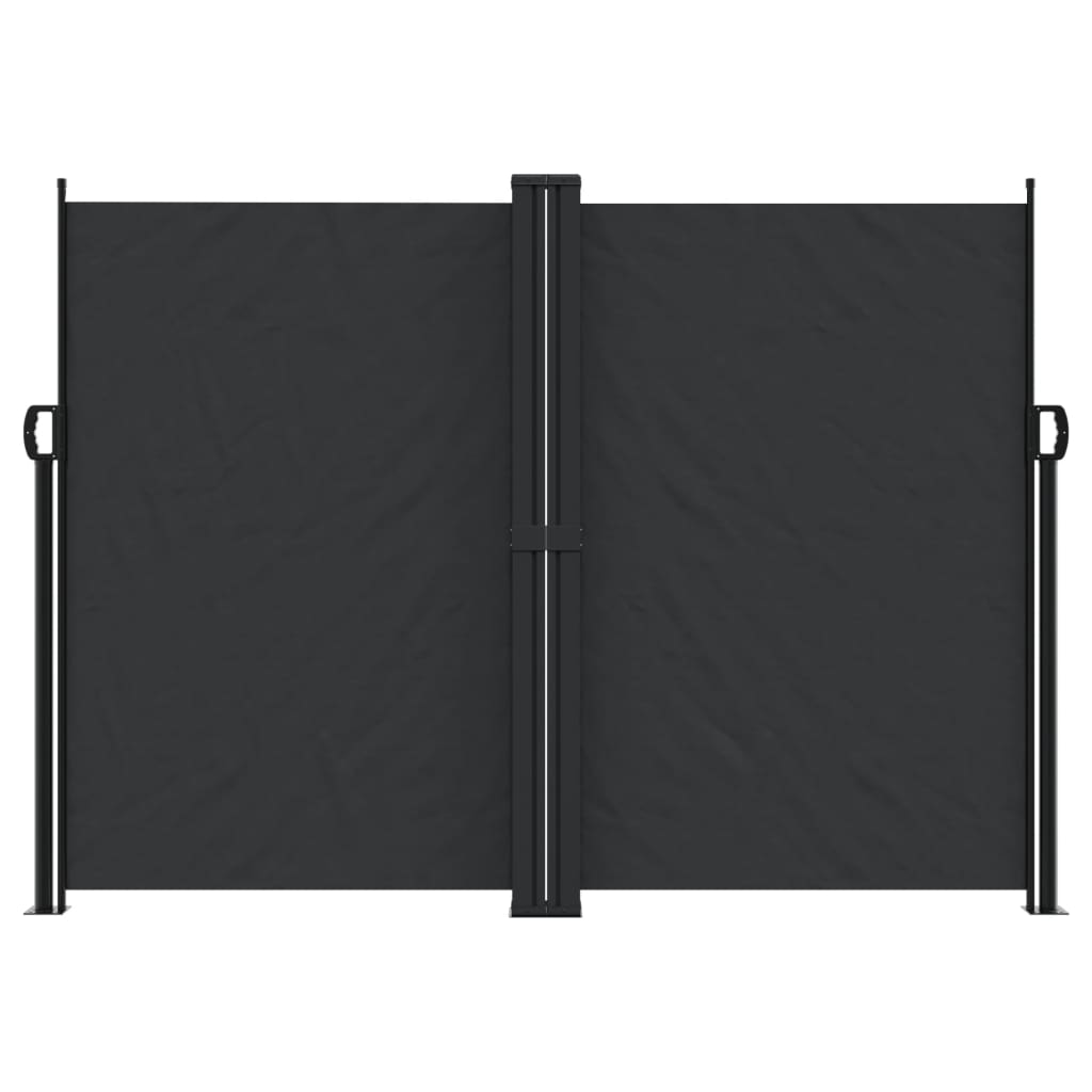 Pare-brise vidaxl extensible 180x1000 cm noir