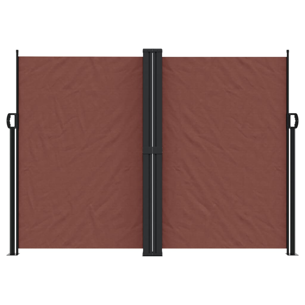 Pare-brise Vidaxl extensible 180x1000 cm brun