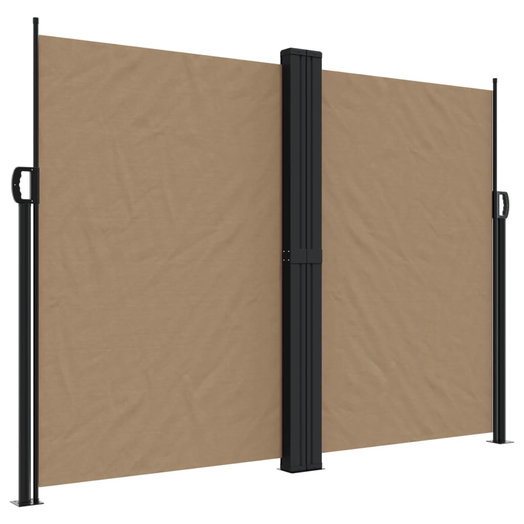 Pare-brise vidaxl extensible 180x1000 cm taupe