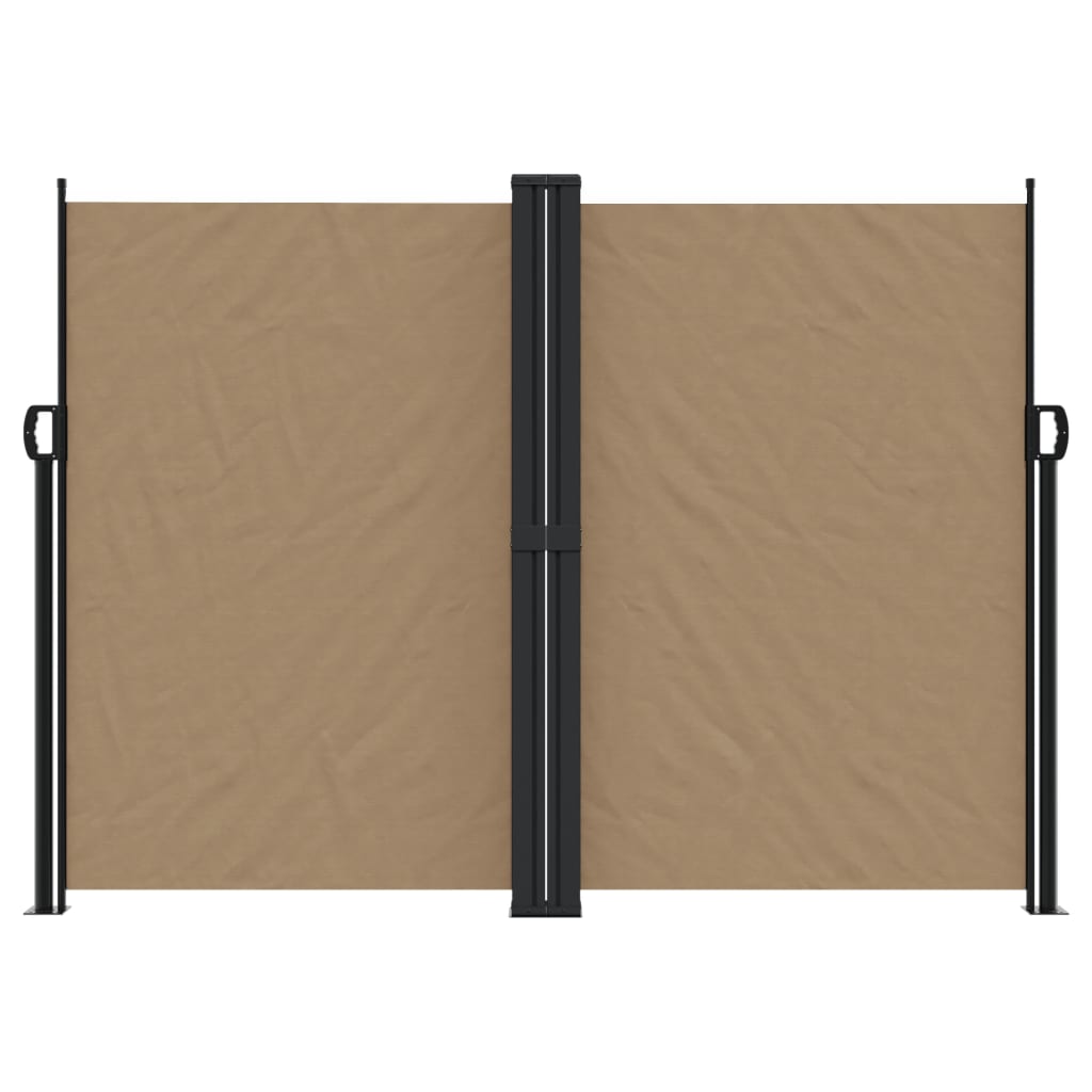 Pare-brise vidaxl extensible 180x1000 cm taupe