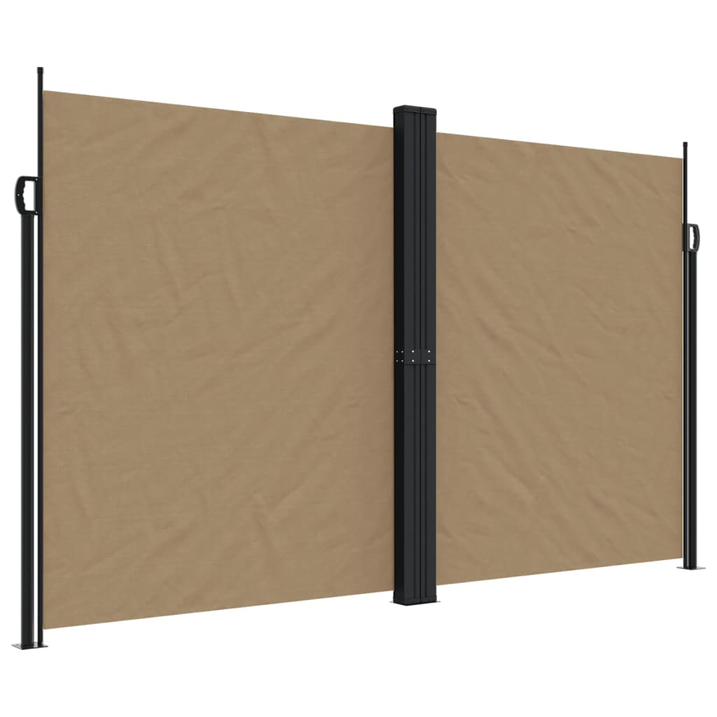 VidaXL Windshield Extendable 200x1000 cm Taupe