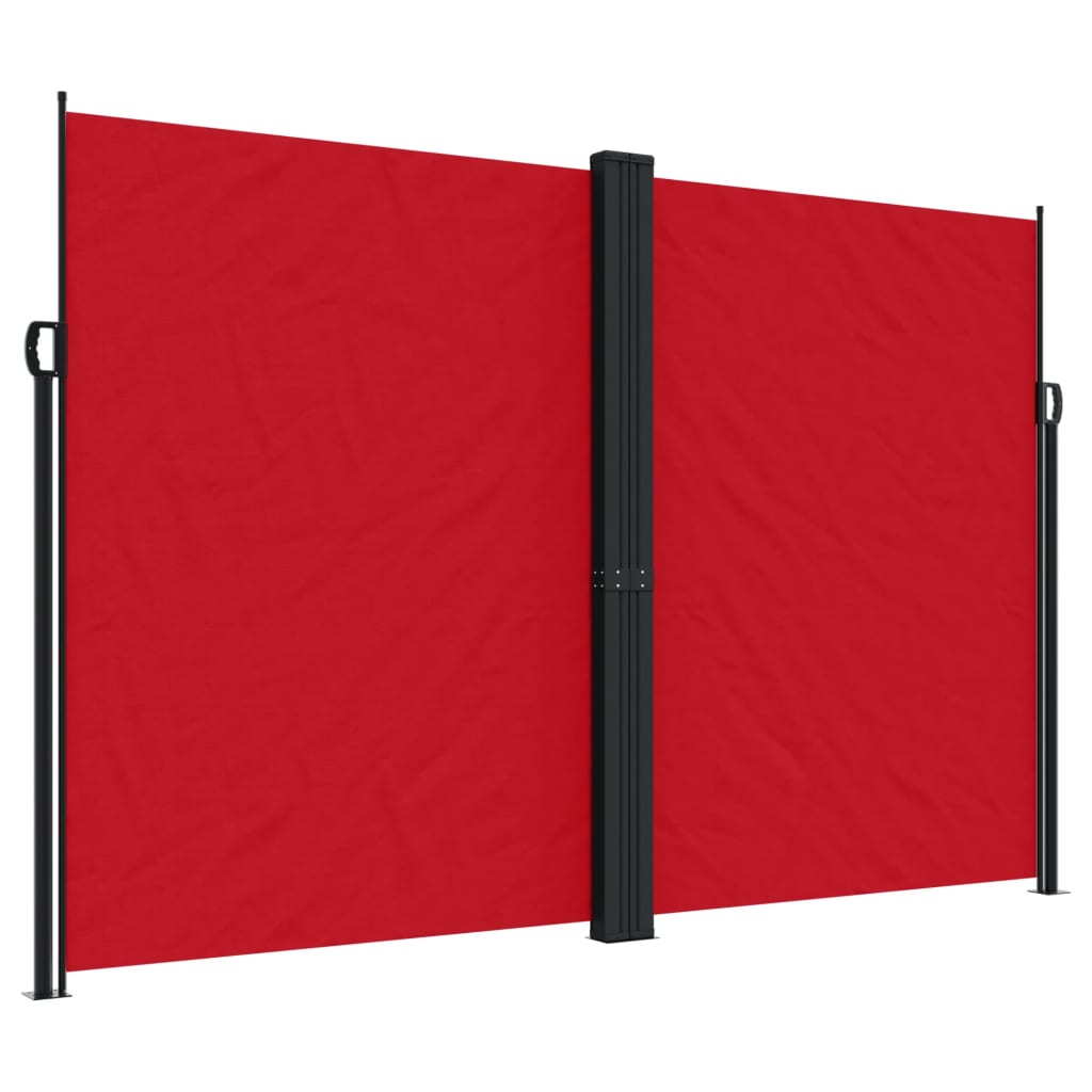 VidaXL Windscherm uittrekbaar 220x1000 cm rood