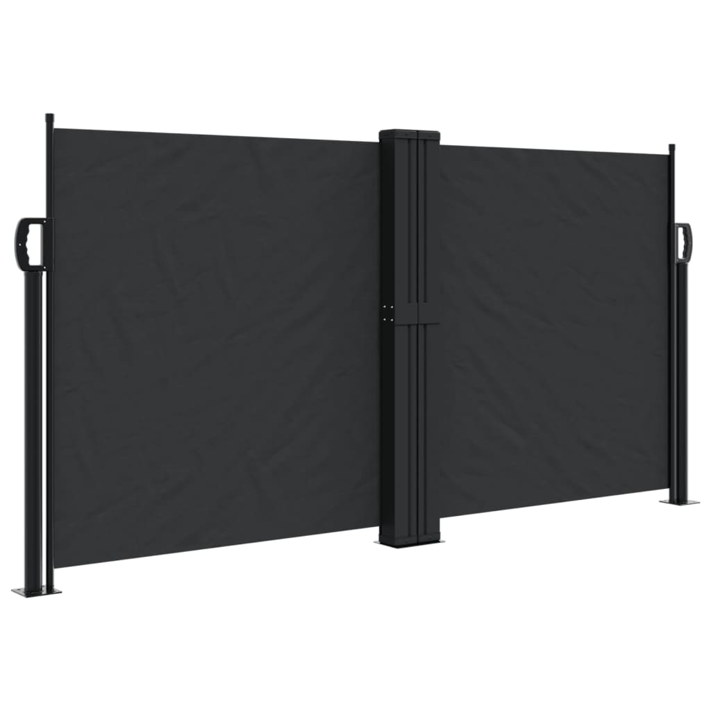 Vidaxl Windschutzscheibe ausziehbar 120x1200 cm schwarz