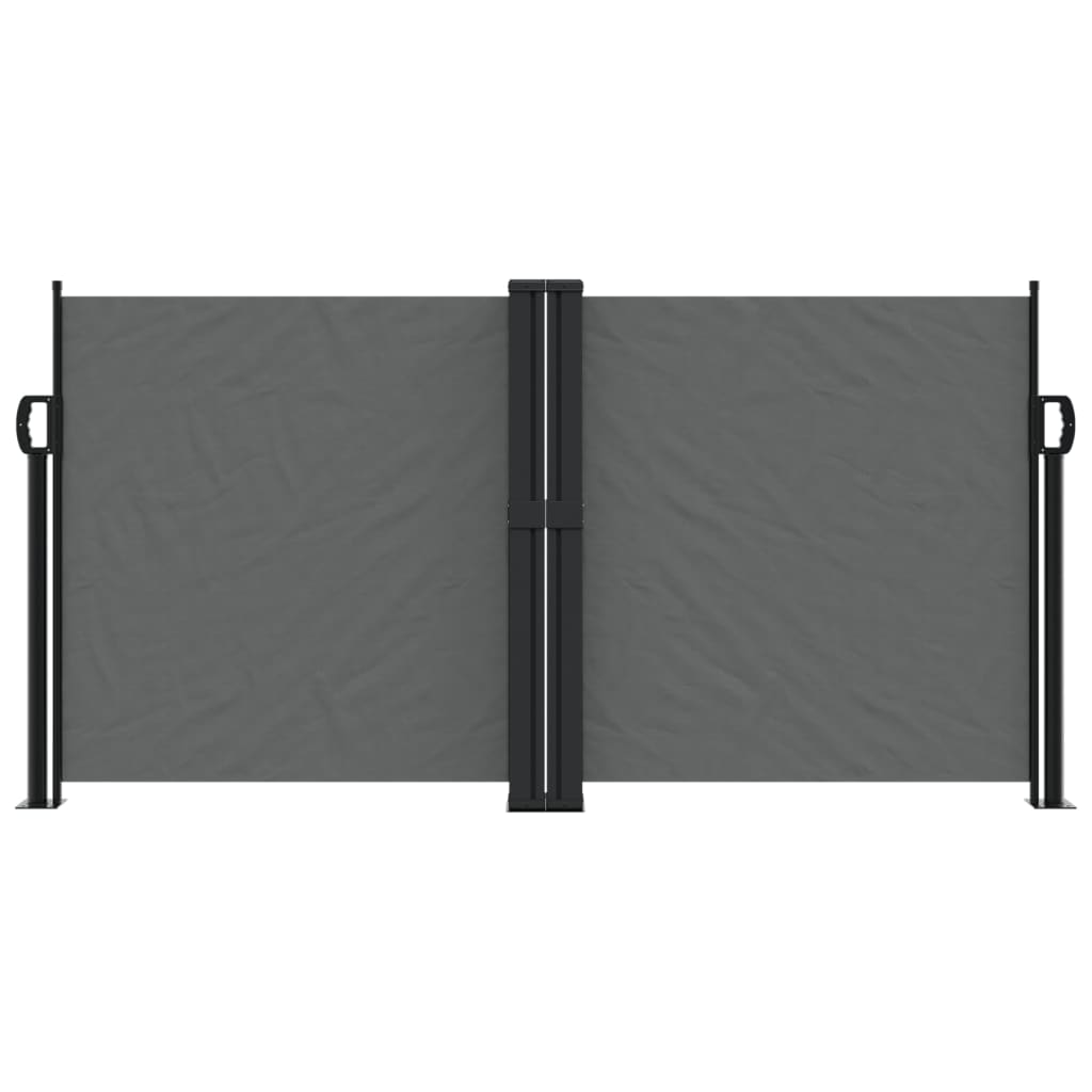 VidaXL Windshield Extendable 120x1200 cm Anthracite -colored