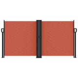 VidaXL Windshield Extendable 120x1200 cm Terracotta colored