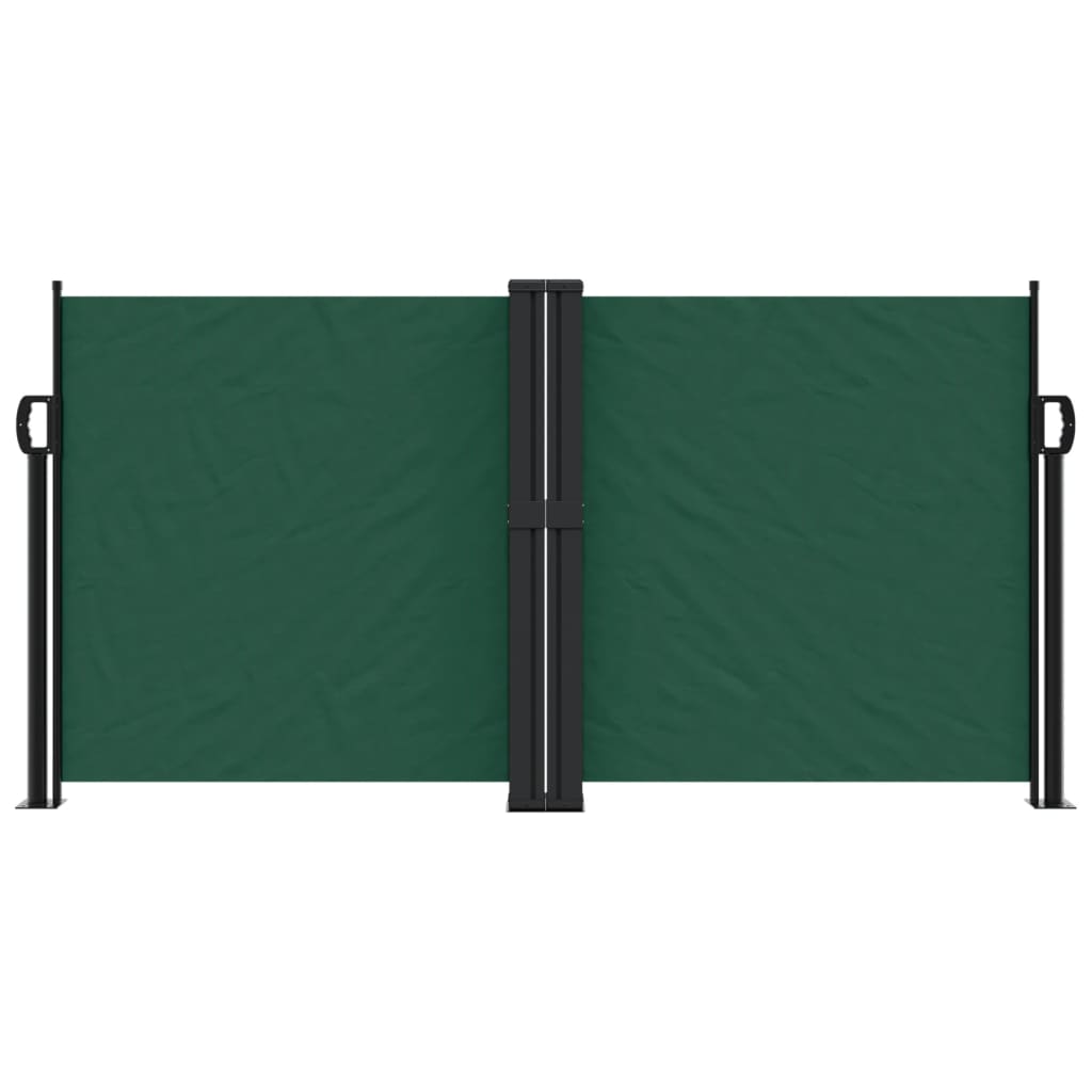 VidaXL Windshield Extendable 120x1200 cm dark green