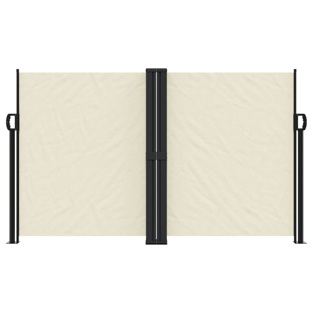 Vidaxl Windshield utdragbar 140x1200 cm Cream -Colored