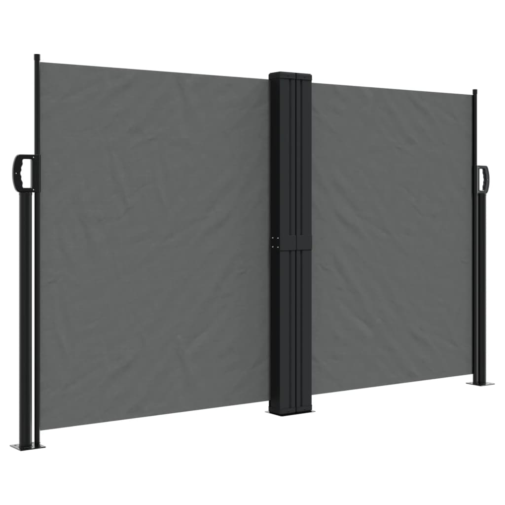 VidaXL Windshield Extendable 140x1200 cm Anthracite -colored