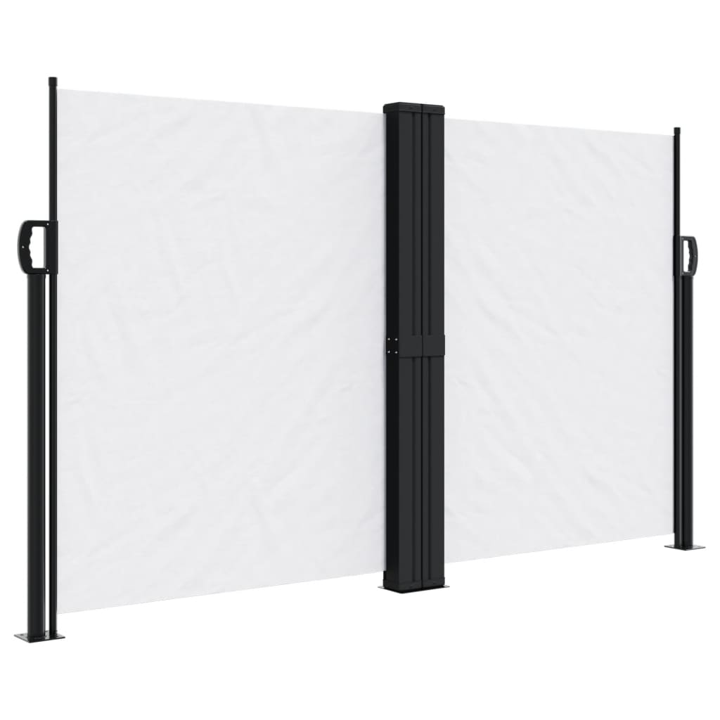 Pare-brise Vidaxl extensible 140x1200 cm blanc