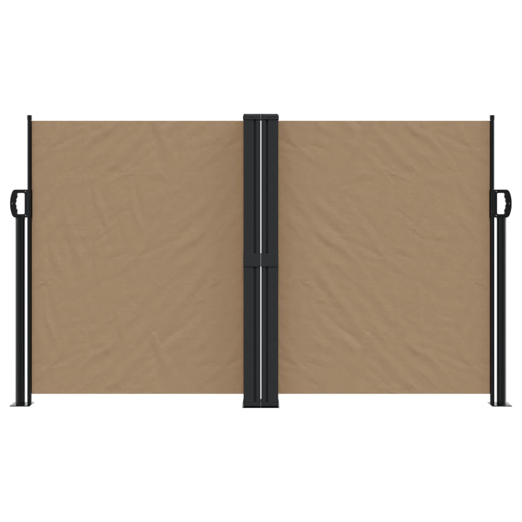 BIDAXL Windshield utdragbar 140x1200 cm taupe