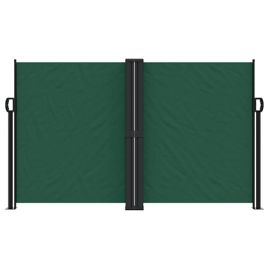 Vidaxl windshield Extendable 140x1200 cm dark green