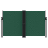 Pare-brise Vidaxl extensible 140x1200 cm vert foncé