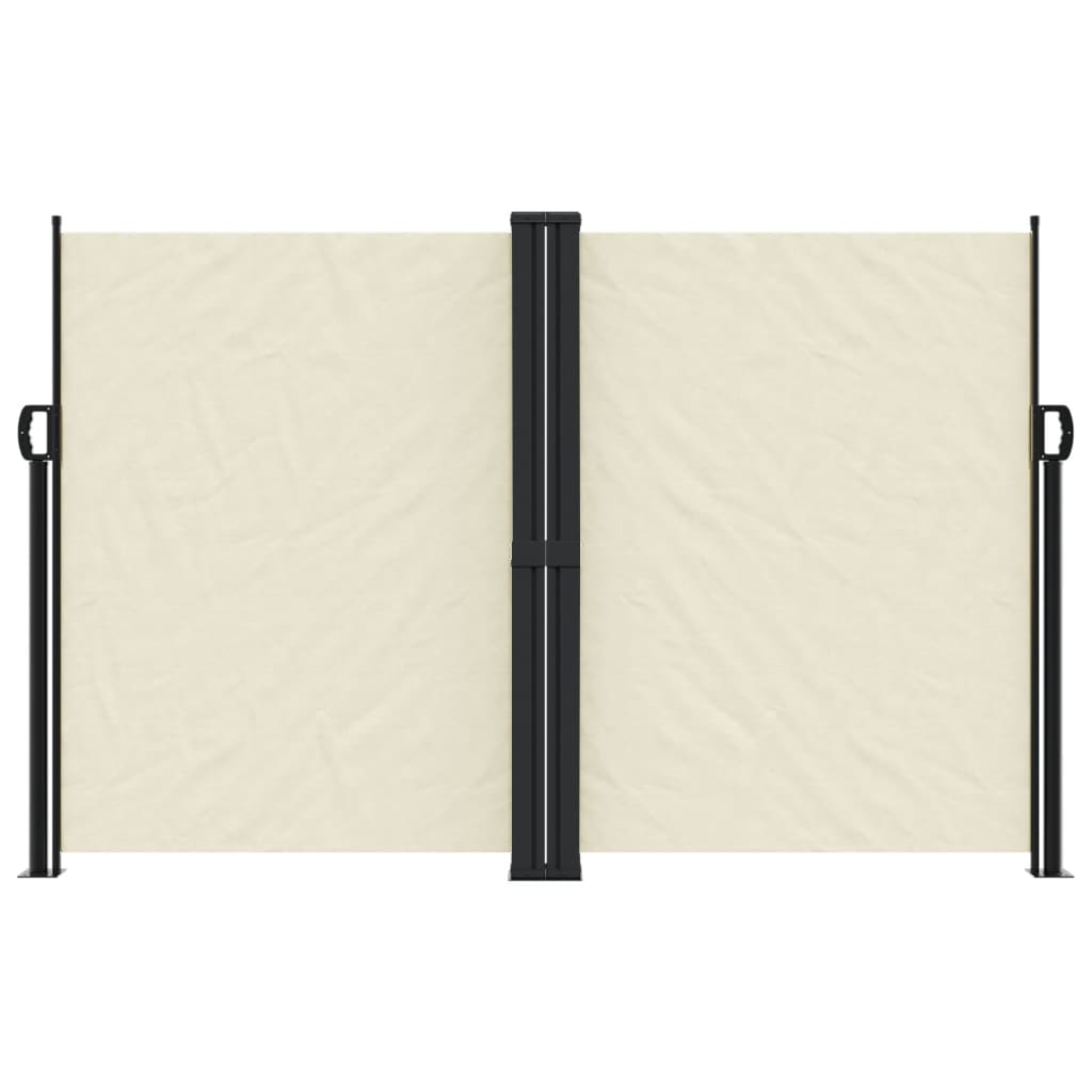 VidaXL Windshield Extendable 160x1200 cm cream -colored